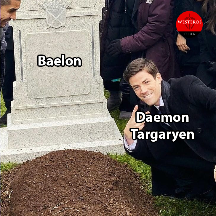 Daemon burlándose de la muerte de Baelon