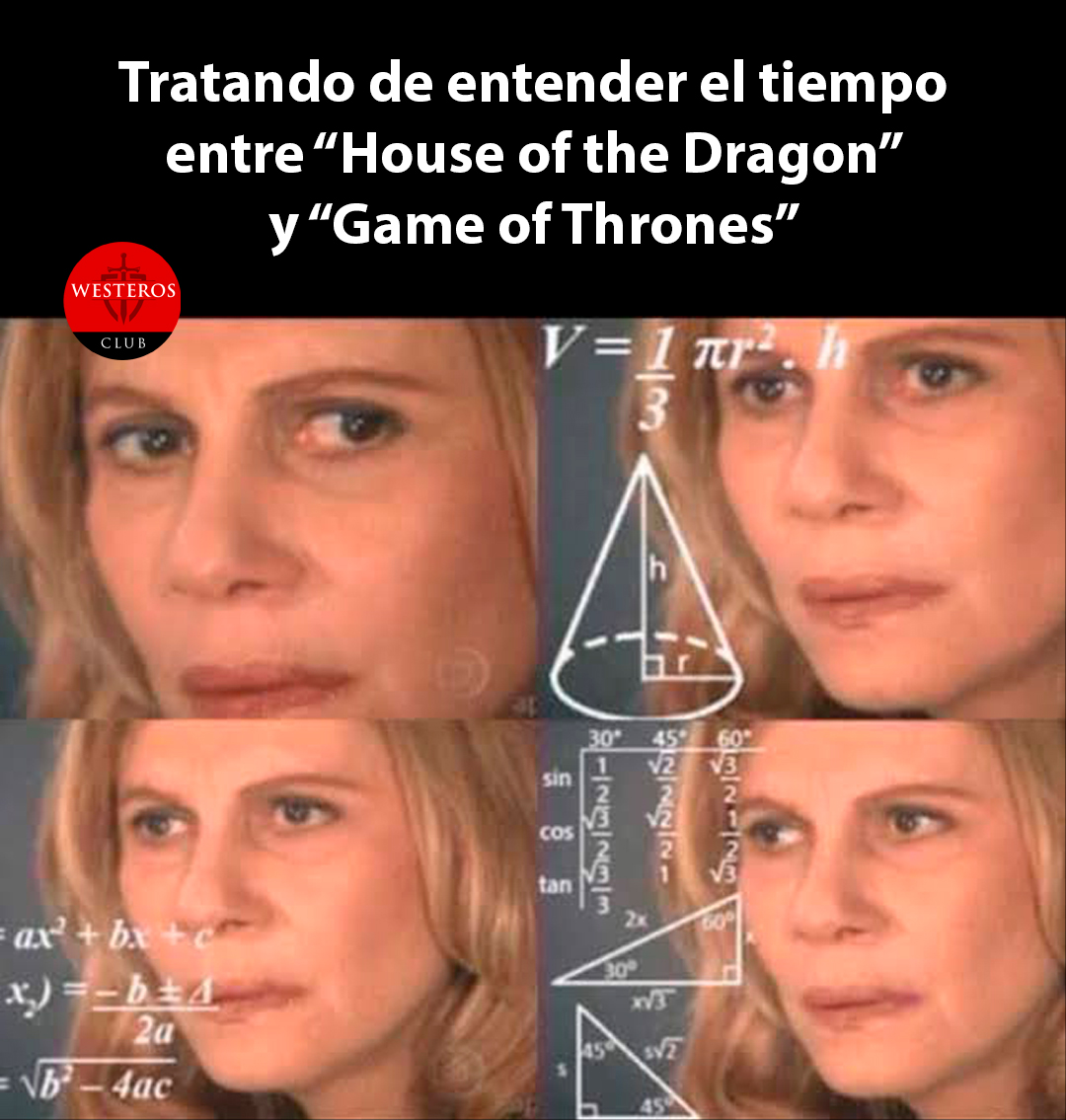 Tratando de entender el tiempor entre HOTD Y GOT