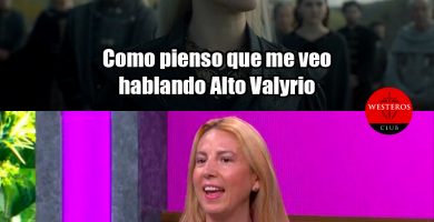 Como pienso que me veo hablando Alto Valyrio
