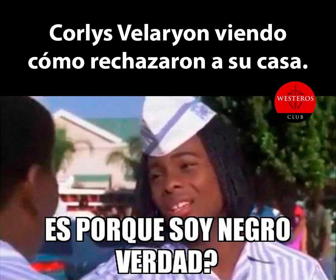 Corlys viendo cómo rechazaron a su casa