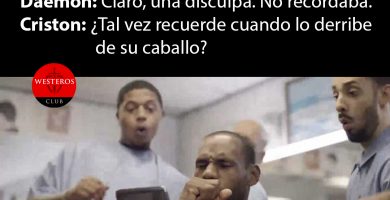 Criston respondiendo inteligentemente a Daemon