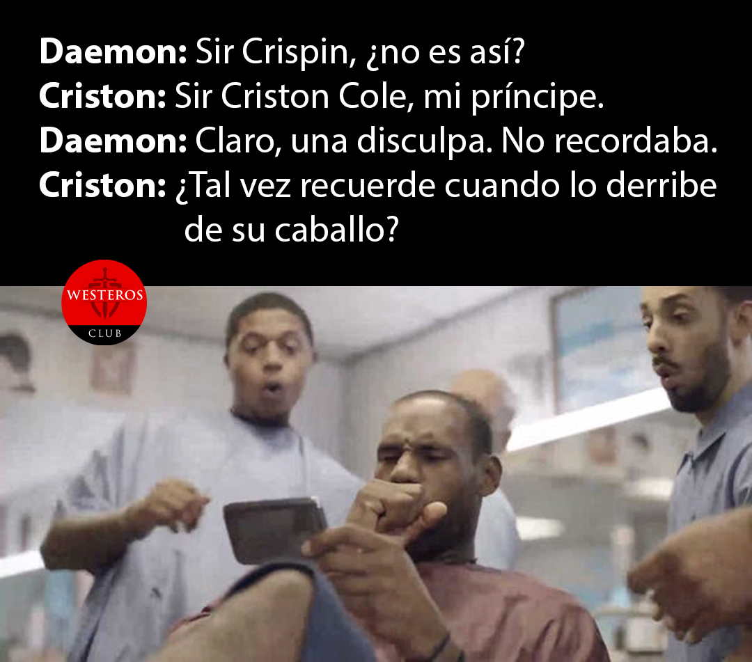 Criston respondiendo inteligentemente a Daemon