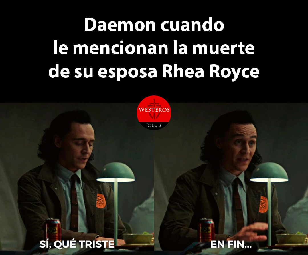 Daemon cuando le mencionan la muerte de Rhea Royce