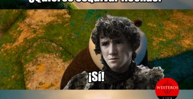 Daemon ofreciéndose como maestro de Rickon Stark