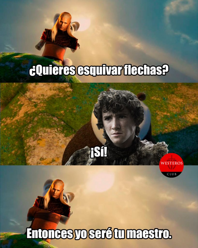 Daemon ofreciéndose como maestro de Rickon Stark