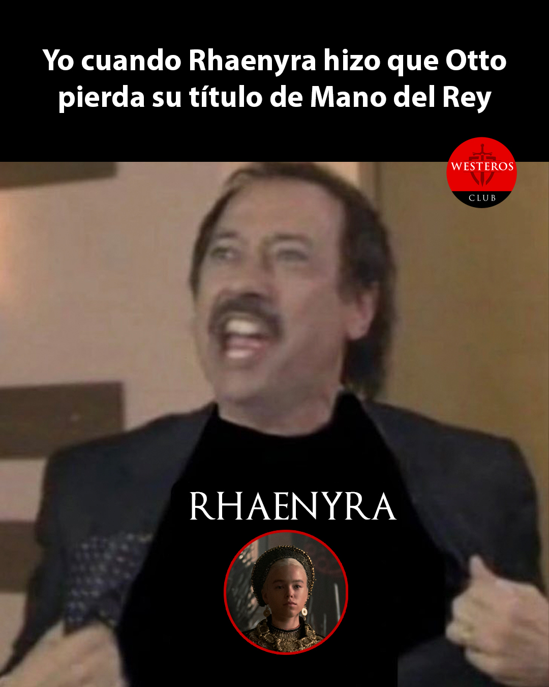 Fans emocionados con Rhaenyra cuando Otto perdió el título de Mano del Rey