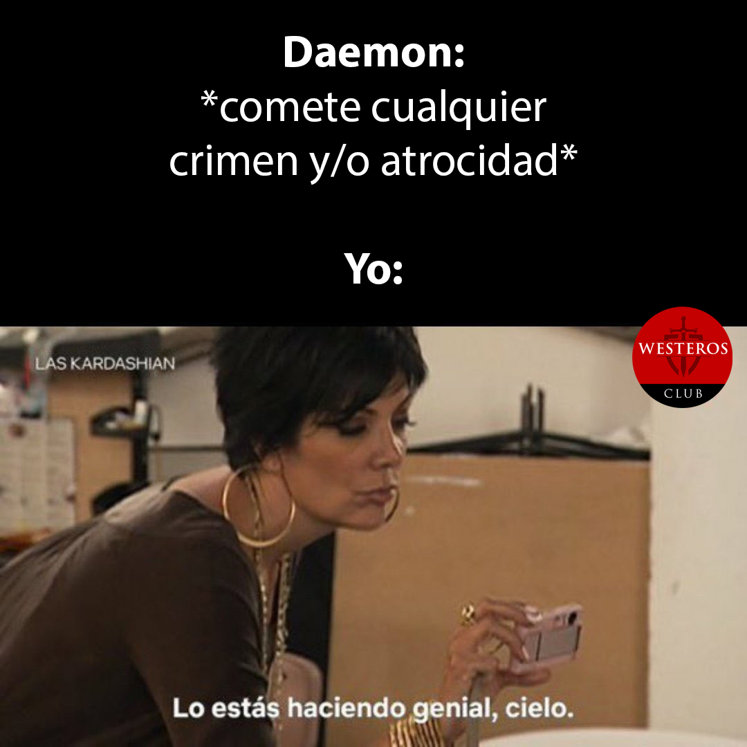 Los fans cuando Daemon comete cualquier crimen