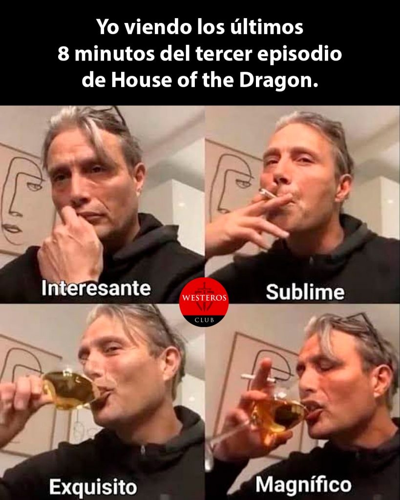 Viendo los últimos 8 minutos del tercer episodio de House of the Dragon