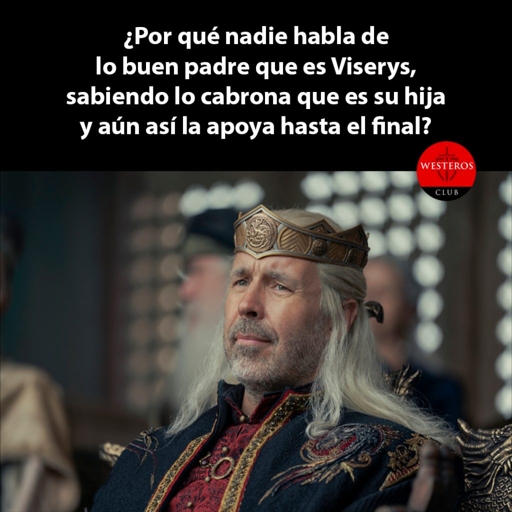 Viserys demostrando ser buen padre