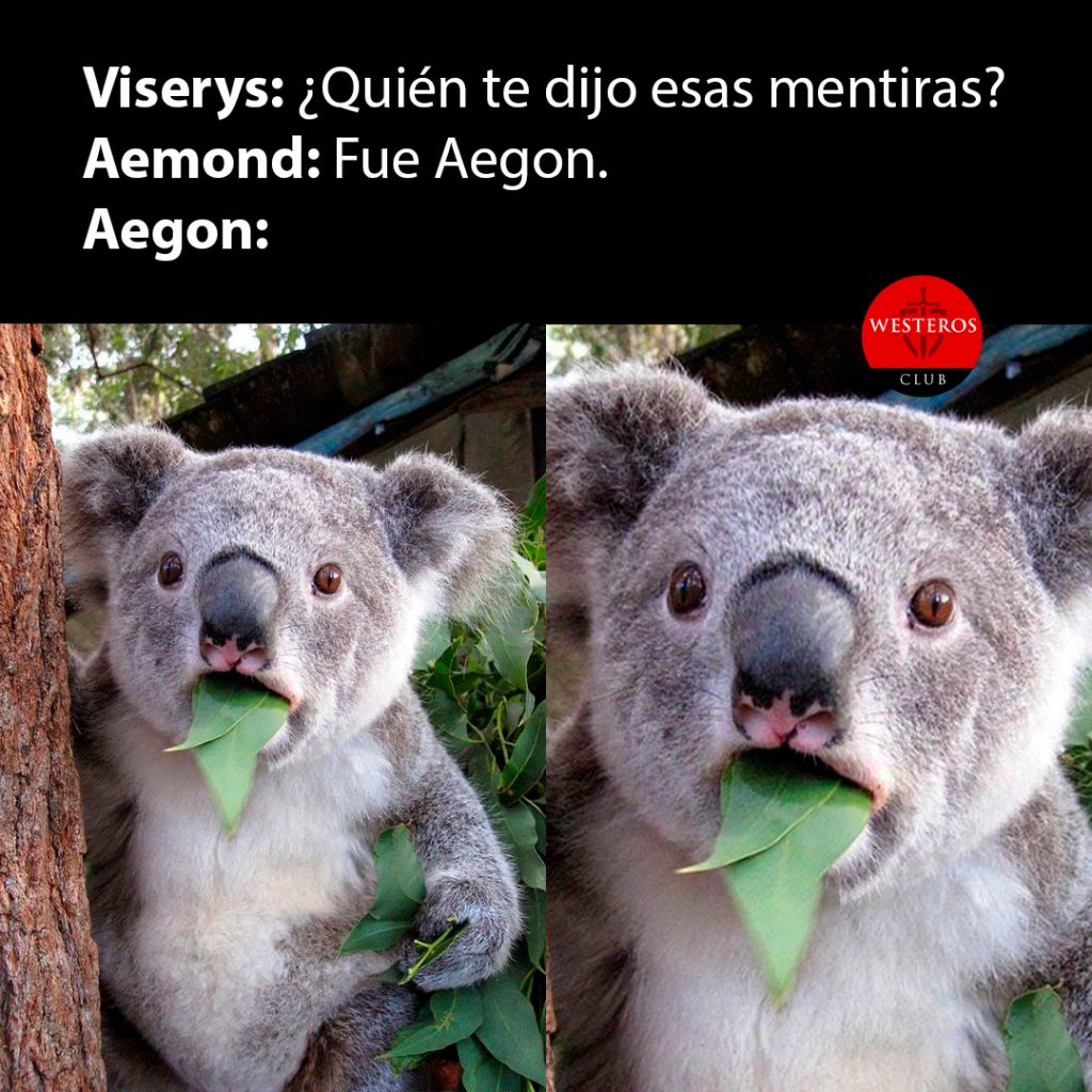 Aegon cuando Aemond dijo que él esparcía mentiras