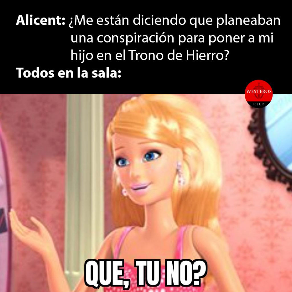 Alicent descubriendo que había una conspiración para colocar a Aegon en el Trono de Hierro