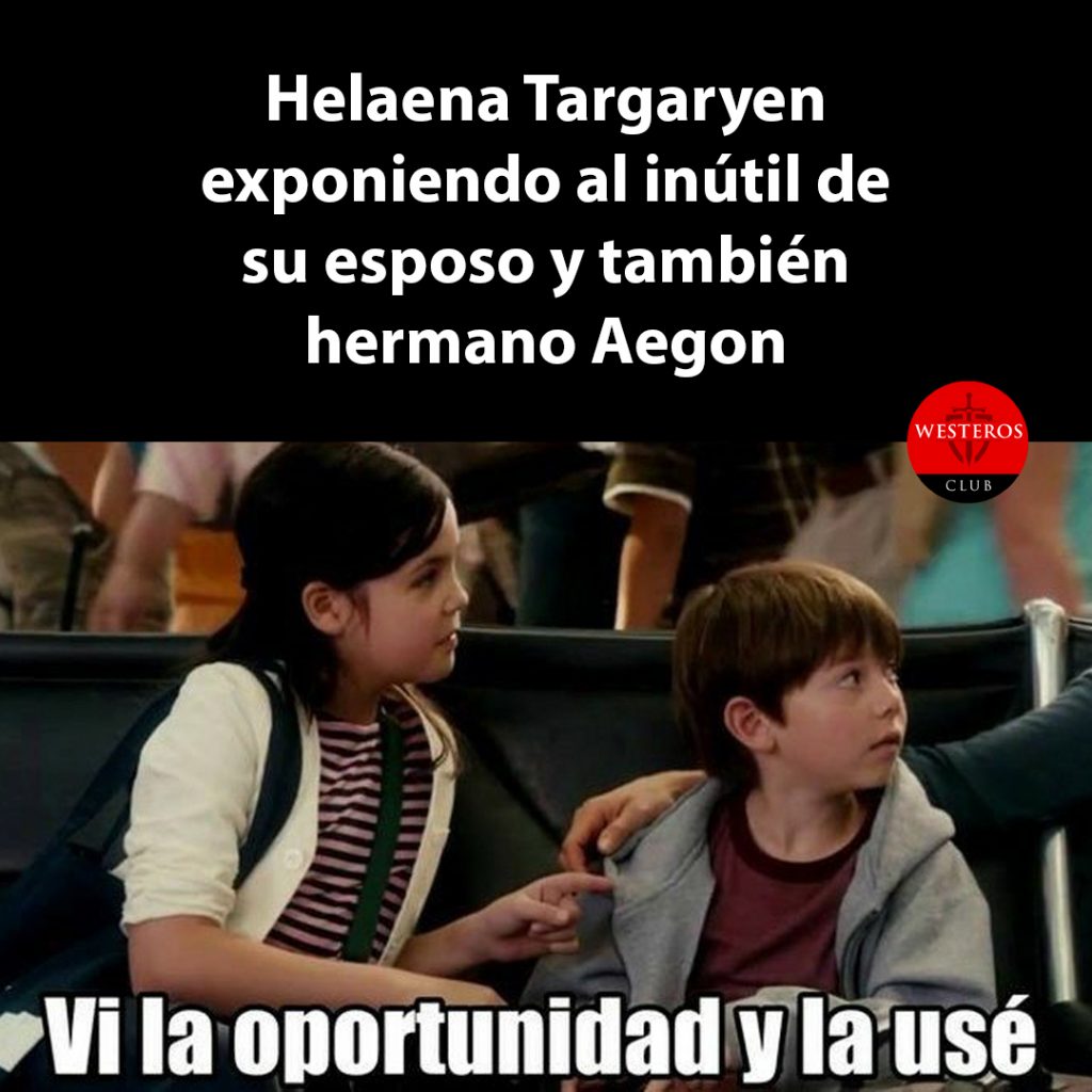 Helaena Targaryen exponiendo al inútil de Aegon