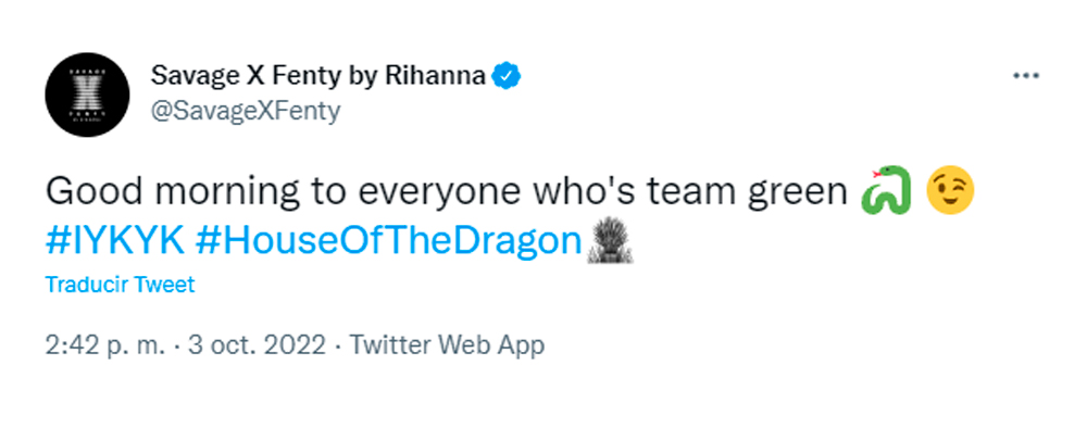 House Dragon lencería Rihanna