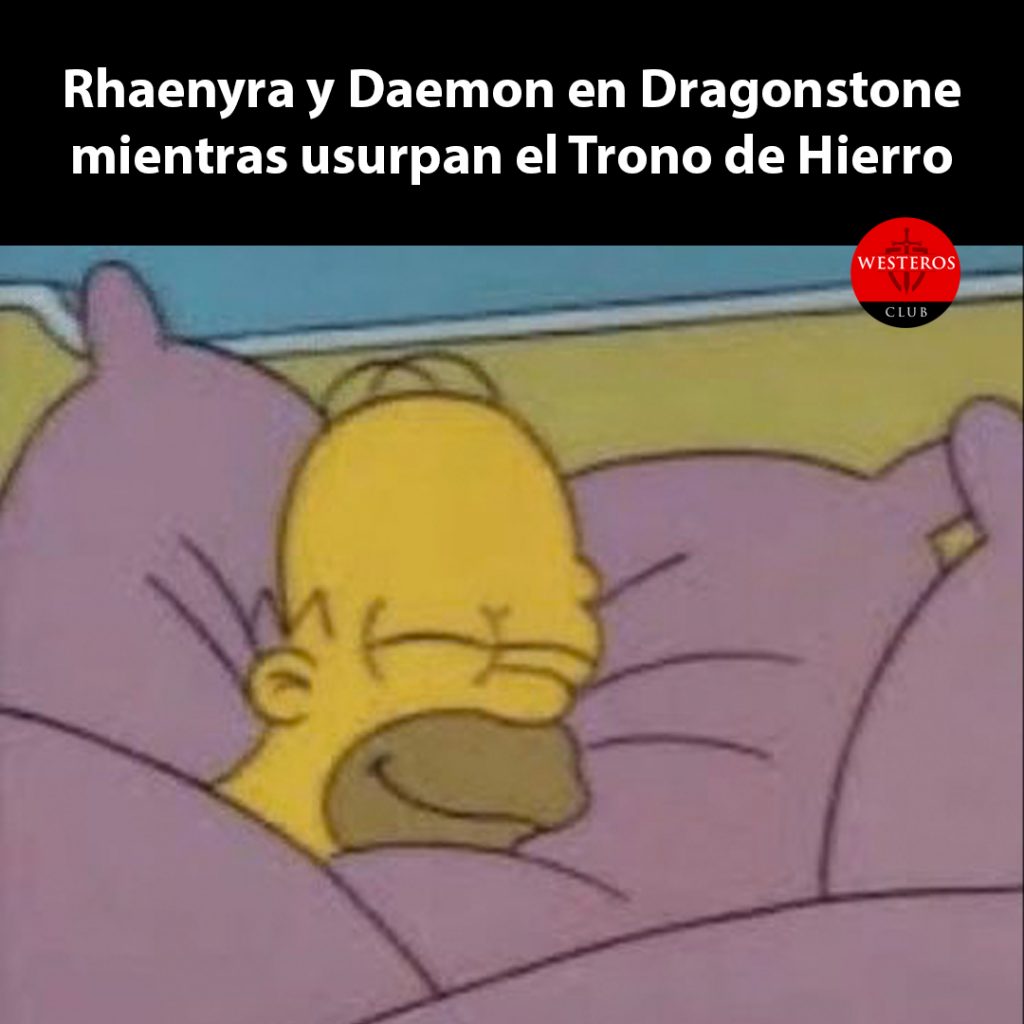 Rhaenyra y Daemon en Dragonstone mientras usurpan el Trono de Hierro