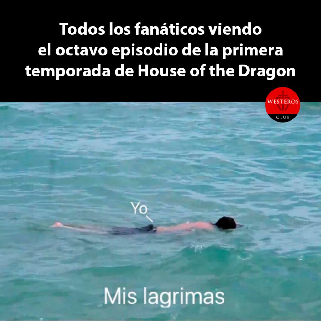 Todos los fanáticos viendo el octavo episodio de la primera temporada de House of the Dragon