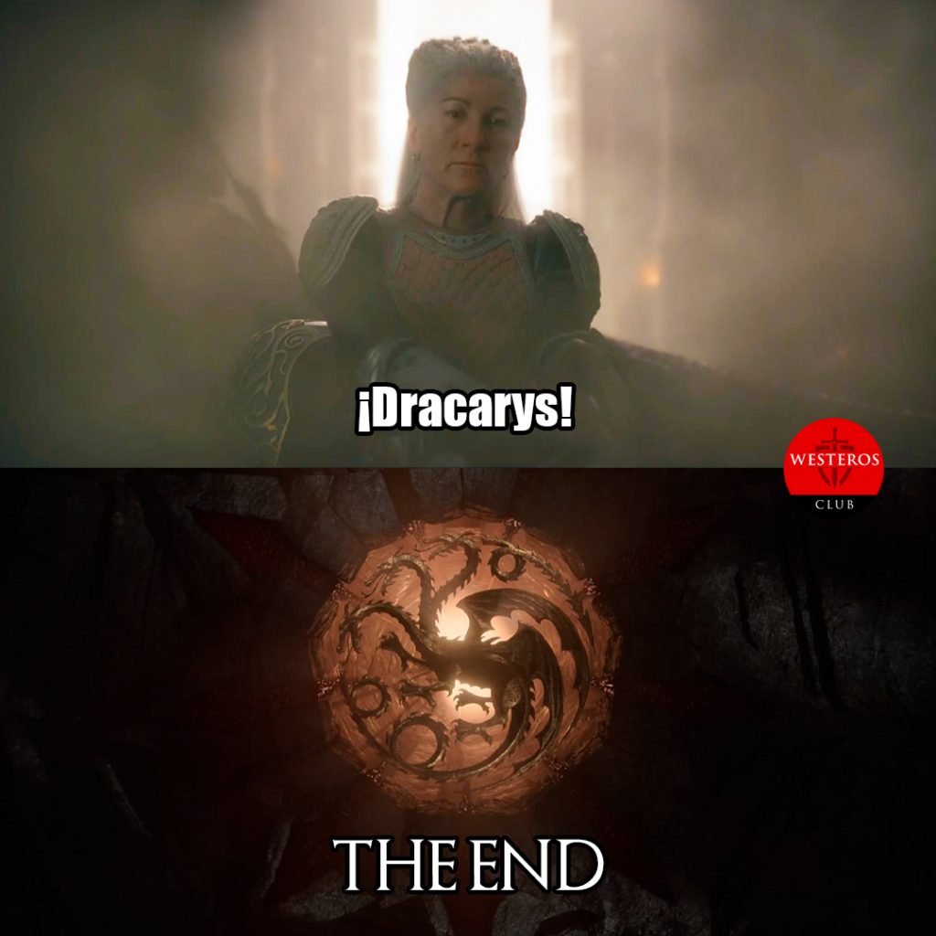 Un dracarys de Rhaenys terminaba la serie