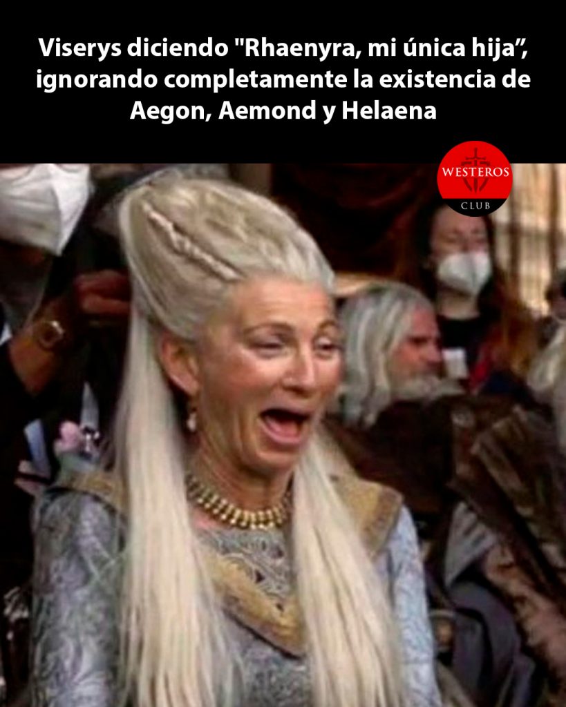 Viserys priorizando a Rhaenyra e ignorando la existencia de sus otros hijos