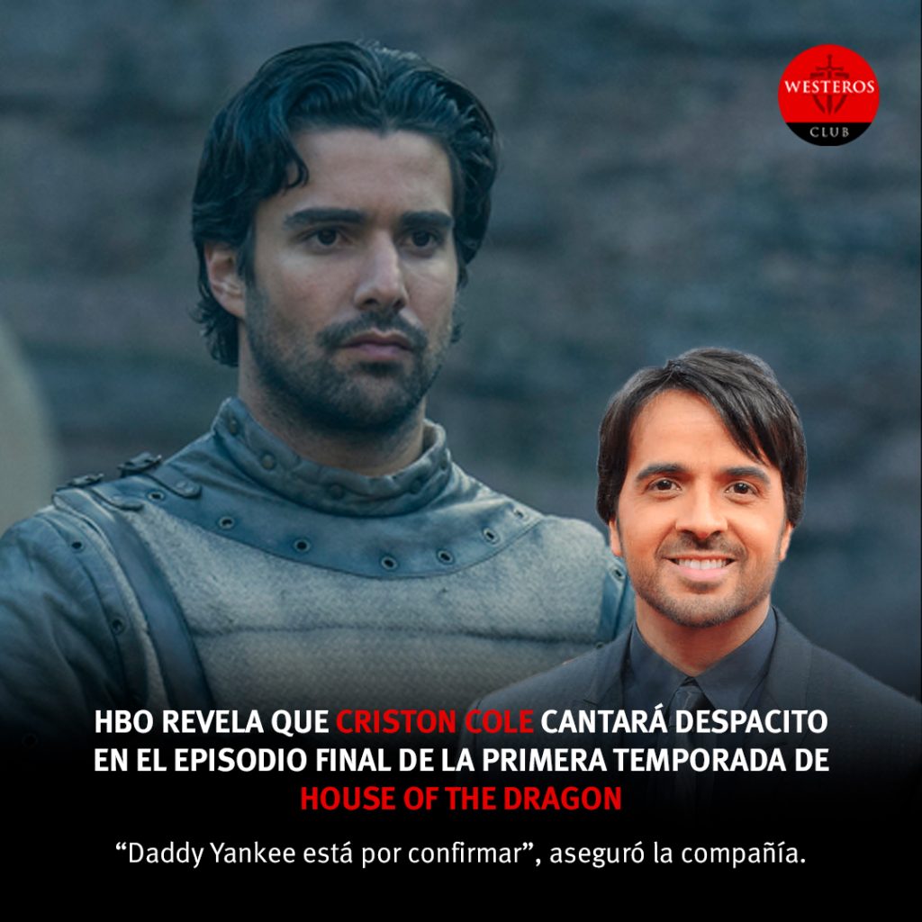 Criston Cole se parece a Luis Fonsi