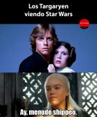 Los Targaryen viendo Star Wars